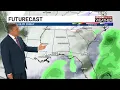 Temperatures drop rapidly by the end of the week