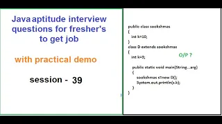 Java aptitude questions on final keyword practical demonstration for your technical interviews
