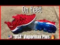 Nike Vapormax plus University red Review On Feet