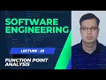 LECTURE 25 FUNCTION POINT ANALYSIS SOFTWARE ENGINEERING