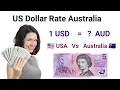 United States Dollar to Australian Dollar exchange Rate Today Today USD to Aud
