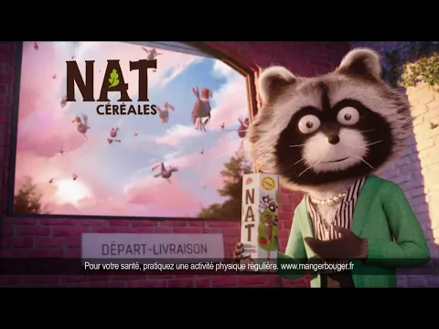 Nat Céréales (la famille Raton Laveur) "naturellement bon" Publicité 0:17