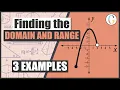 How to Find the Domain and Range of a Graph Using Interval Notation
