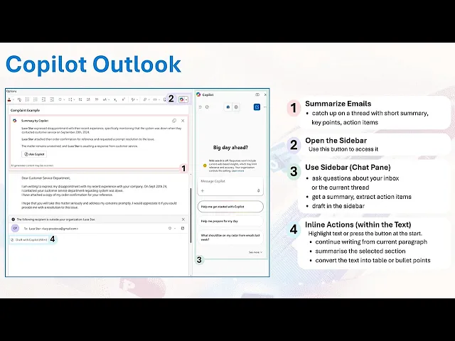 Thumbnail for Bên trong giao diện Copilot của Outlook: Hướng dẫn thực tiễn để xử lý email nhanh hơn