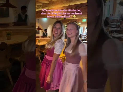 Ein ewiger Ohrwurm 😭😂 #kilimanjaro #dirndl #rosa