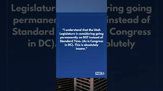 Bill stopping the constant clock change of Daylight Saving Time advances in Utah legislature