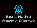 My React Native Spanish Frequency Dictionary App iPhone and Android Free