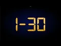 Random Number Generator 1-30 Gold numbers set digital metal