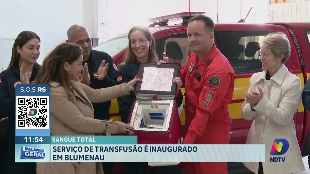 Sangue Total: serviço de transfusão é inaugurado em Blumenau