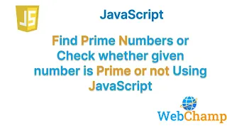 JavaScript Tutorial Finding Prime Numbers and Prime Number Validation