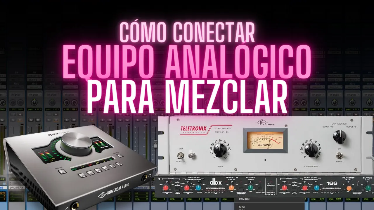 Cómo conectar EQUIPO ANALÓGICO para MEZCLAR | Audio tips