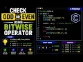 Check Odd or Even Using Bitwise Operator C Language PYQ IGIT Sarang