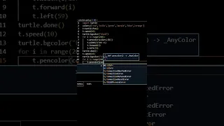 colorful spiral design using python turtle