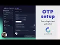 Set up a OTP for a login end-to-end test in Octomind tool