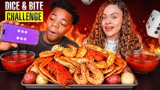 DICE DECIDE THE BITE SEAFOOD BOIL CHALLENGE MUKBANG