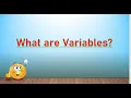 L-2 What are Variables