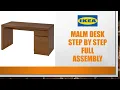 Amazing office table Full Detailed Assembly l IKEA Malm