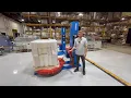 FOX FPS-400HPA Automatic Pallet Wrapper Demo High-Profile Turntable Stretch Wrap Machine in Action