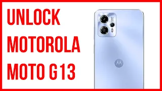 how to unlock Motorola Moto G13