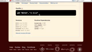 Ruby on Rails - Railscasts Exploring Rubygems