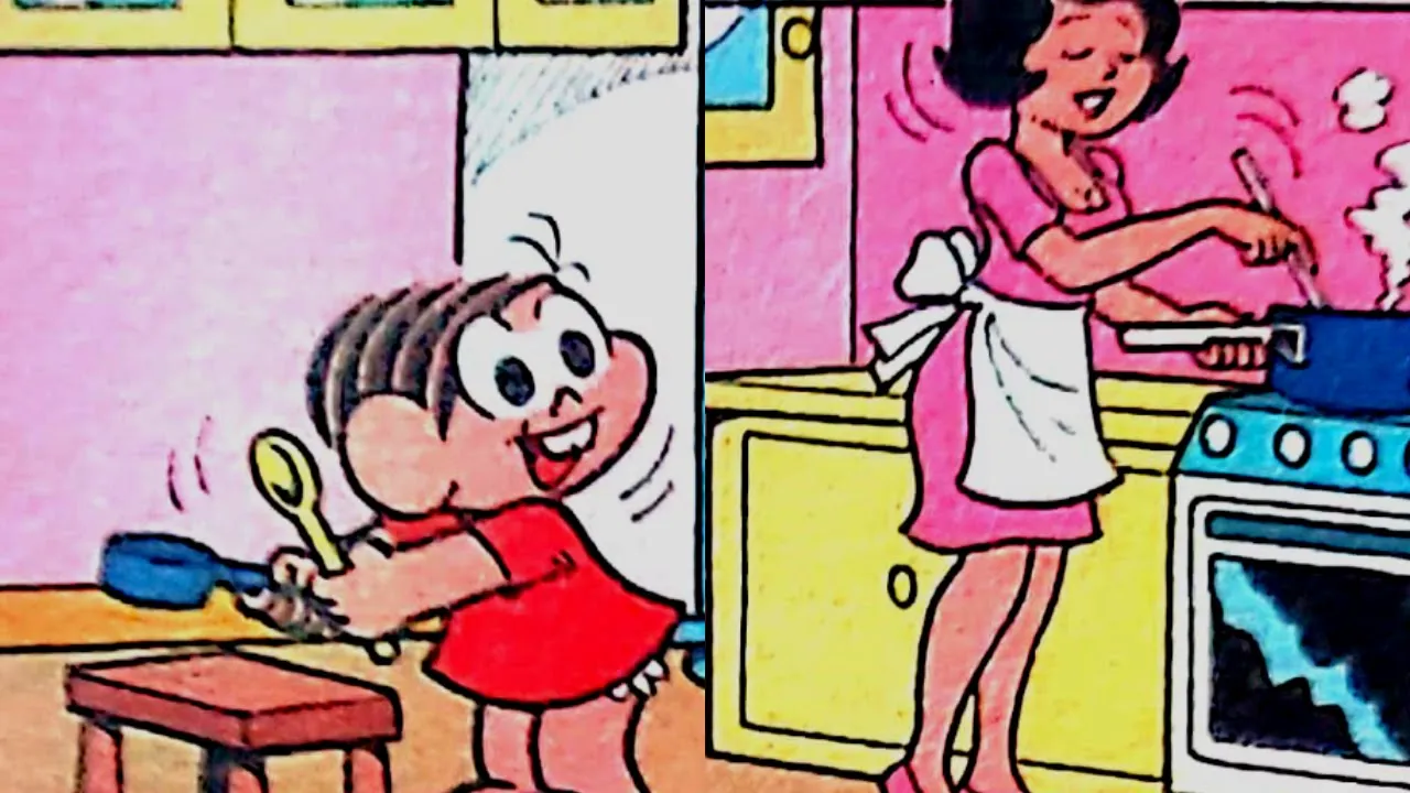 FAZENDO AS COISAS IGUAL A MAMÃE - QUADRINHOS DA TURMA DA MÔNICA
