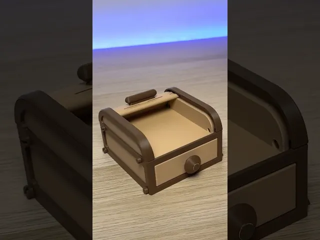 Tambour Box | Roll top Storage Box | Organizer video thumbnail