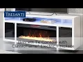 Tresanti Bennett LED TV Console with ClassicFlame Electric Fireplace
