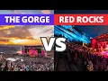 THE GORGE vs RED ROCKS Amphitheater Which venue is better