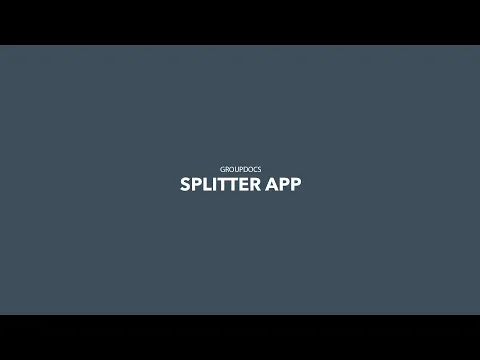 Splitter Video Tutorial