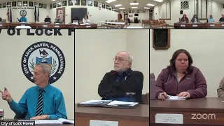 Lock Haven City Council Regular Meeting - 2 16 2026