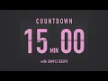 15 Minute Countdown Timer Flip Clock with Simple Beeps