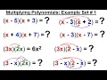 Algebra - Ch 5 Polynomials 19 of 31 Multiplying Polynomials Example Set