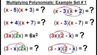 Algebra - Ch 5 Polynomials 19 of 31 Multiplying Polynomials Example Set