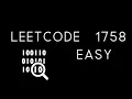 LeetCode 1758 Easy Minimum Changes To Make Alternating Binary String