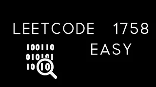 LeetCode 1758 Easy Minimum Changes To Make Alternating Binary String