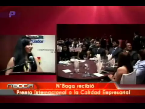 N´Boga recibió premio internacional a la calidad empresarial