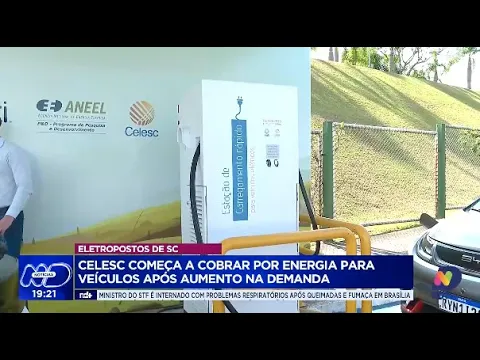 Celesc inicia cobrança pelo uso de estações de abastecimento de carros elétricos em SC