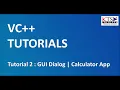 VC Tutorial 2 GUI Dialog Calculator App Full Stack Developer Beginner Tutorials