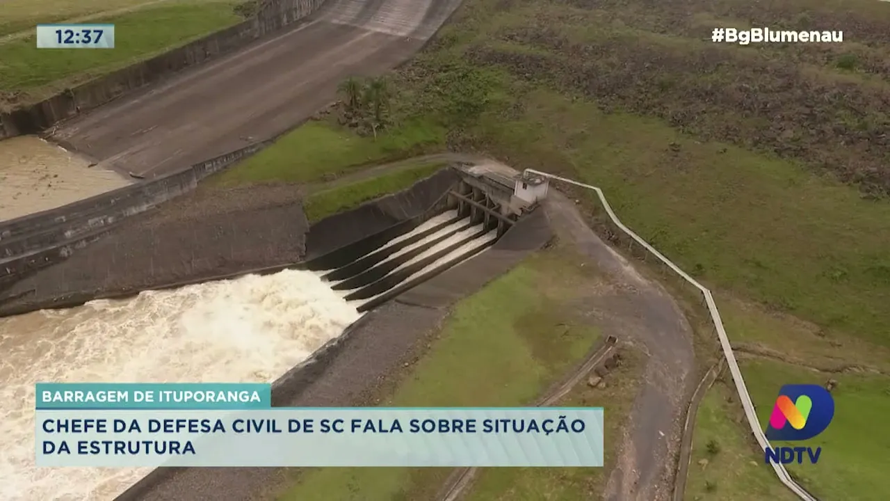 Chefe da Defesa Civil de SC fala sobre a situação da barragem de Ituporanga