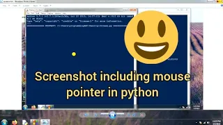 screenshot including mouse pointer in python tkinter