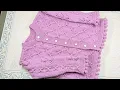 Hand Knitted Sweater cardigan top for three to four (3-4) year old girls detail instructions 