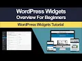 WordPress Widgets For Beginners Step By Step Tutorial