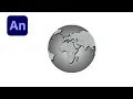Adobe Animate Very Simple Method to Make Rotating Globe
