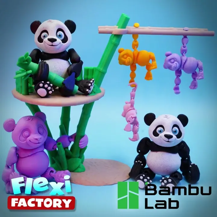 FREE: Bambulab and Flexi Factory Panda Collaboration!
