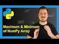 Calculate Max Min of NumPy Array in Python Example np max np min Functions Columns Rows