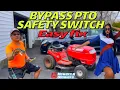 How to bypass the PTO Shifter Safety Switch on an MTD Troy Bilt Pony Lawn Tractor Reversible to OEM