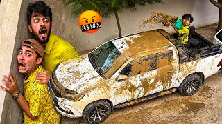 MUNNA DESTROYED MY EXPENSIVE TOYOTA REVO DAALA 🤬 | MISHKAT KHAN VLOG 