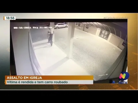Assalto em igreja: vítima é rendida e tem carro roubado em Joinville