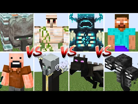 Download MP3 STRONGEST DEFAULT MOBS TOURNAMENT | Minecraft Mob Battle