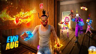 solo vs squad with new evo aug mp5 iii aug 31 kills garena free fire pk gamers freefire